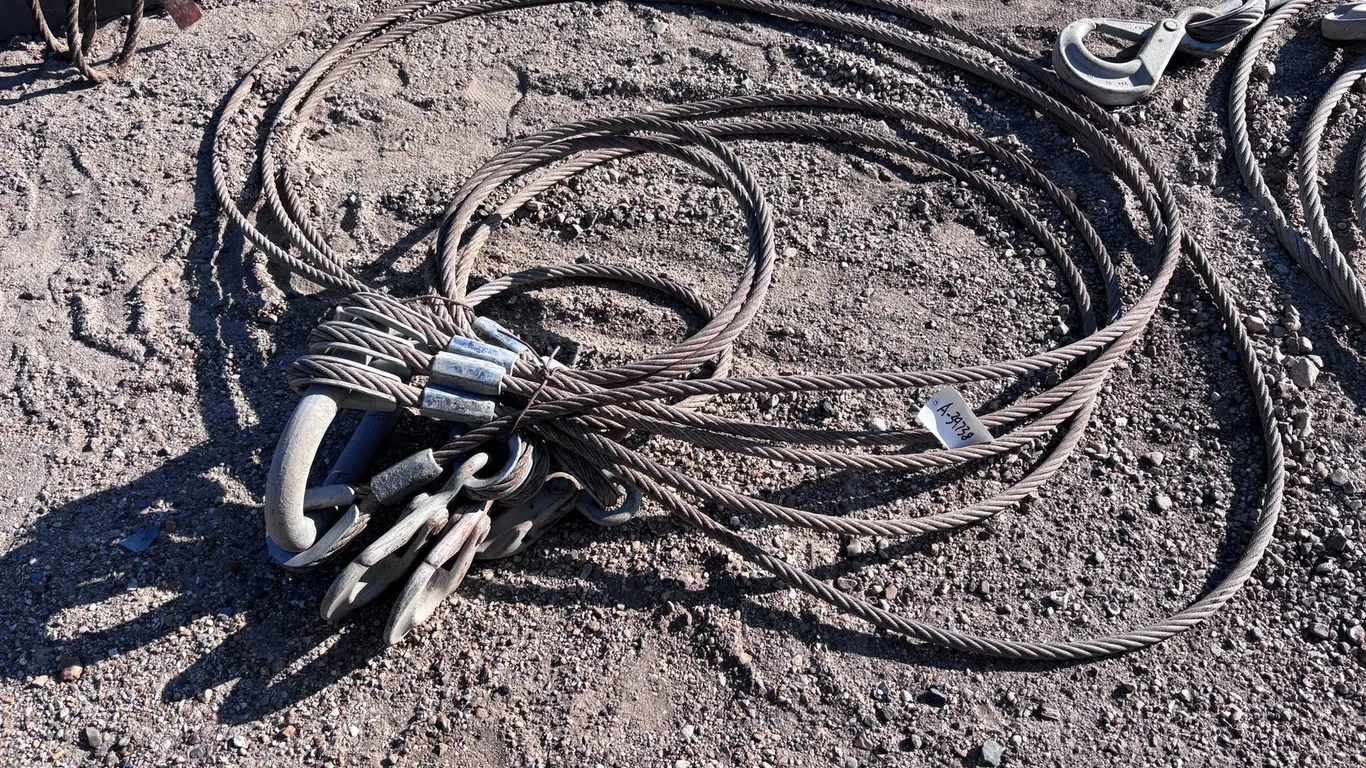 4 POINT CRANE RIGGING CABLES