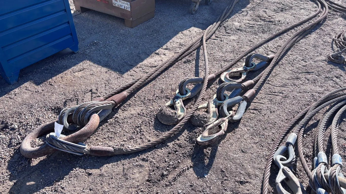 4 POINT CRANE RIGGING CABLES