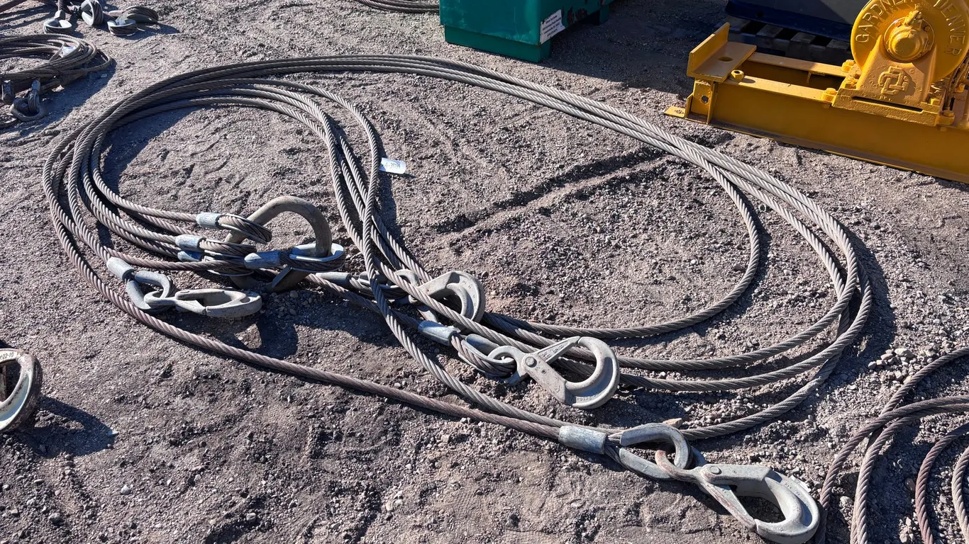 4 POINT CRANE RIGGING CABLES