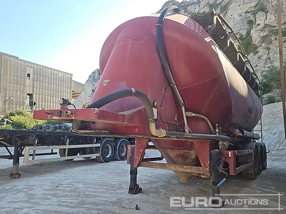 2002 Mistral Tri Axle Cement Powder Tanker Trailer