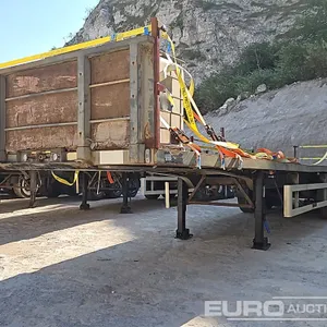 2007 Kroy Tri Axle Flat Bed Trailer 