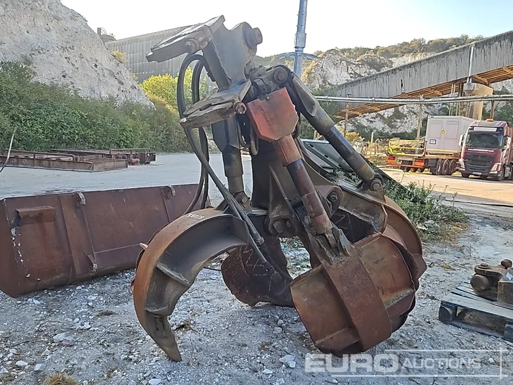 Hydraulic Rotating 5 Tyne Scrap Grab to suit Crane