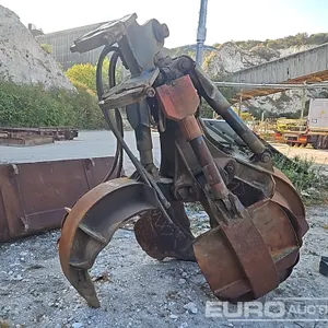 Hydraulic Rotating 5 Tyne Scrap Grab to suit Crane 