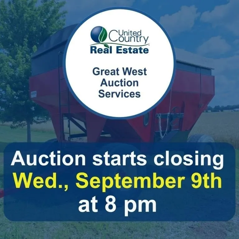 Auction begins to close Wed., Sept 9, at 8 pm