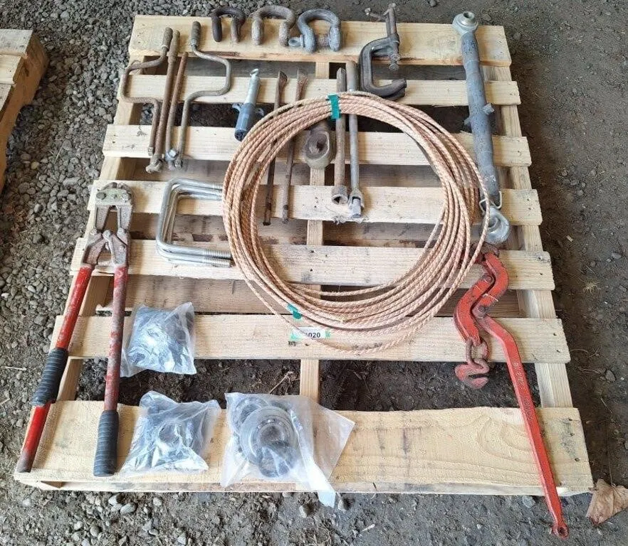 Clevis's, linkage, bolt cutters, bearings, chain
