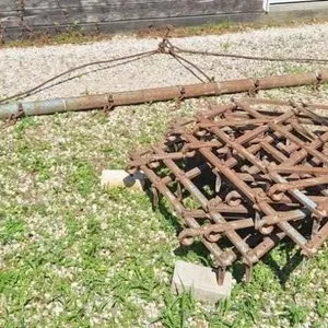 15' drag harrow with 5 sections of harrows