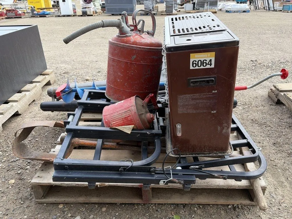 Pallet of Heater, Tree Stand, Gun Boots & More