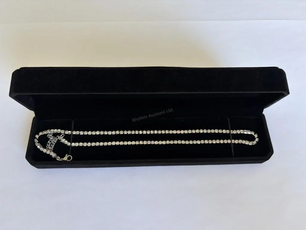 New Platinum Plated 3.0mm Tennis Necklace
