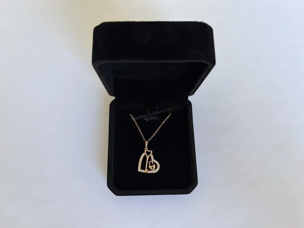 New 18K Gold Plated 26.0mm Heart Necklace
