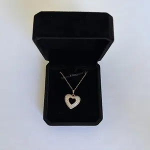 New 18K Gold Plated 25.0mm Heart Necklace