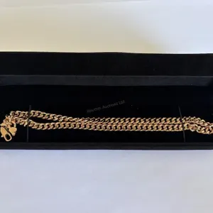 New 18K Gold Plated 8.0mm Cuban Link Necklace