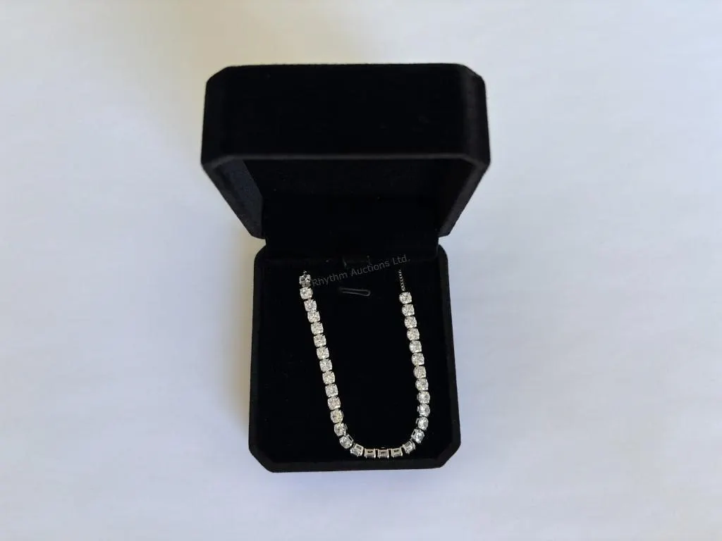 New Platinum Plated 4.0mm Tennis Bracelet