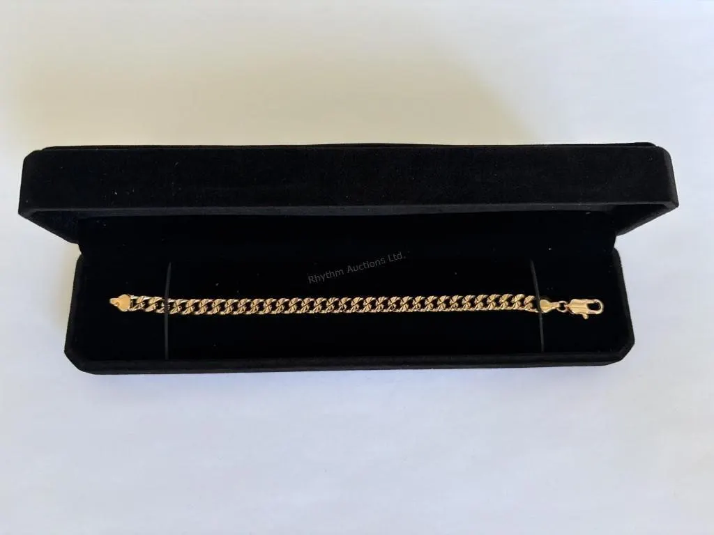 New 18K Gold Plated Cuban Link Bracelet