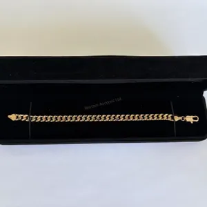 New 18K Gold Plated Cuban Link Bracelet
