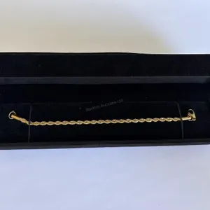 New 14K Gold Plated 4.0mm Twisted Rope Bracelet