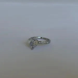 New Platinum Plated 4.0 Carat Chanel Ring