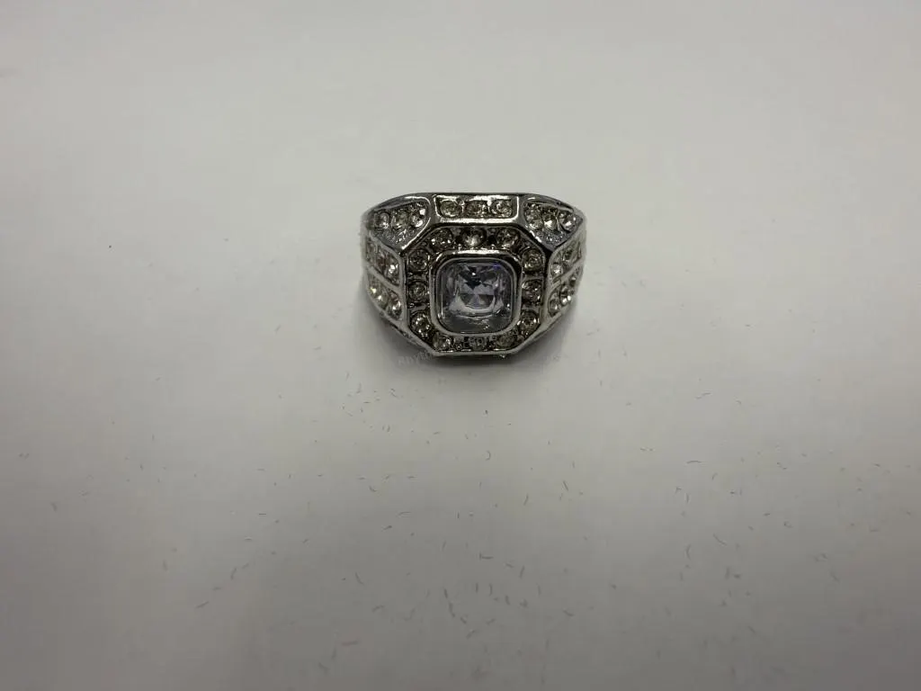 New Platinum Plated 1.0 Carat Men's Ring