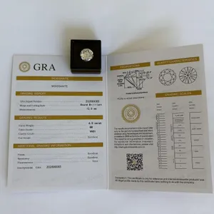 New 6.0 Carat Moissanite Lab Diamond