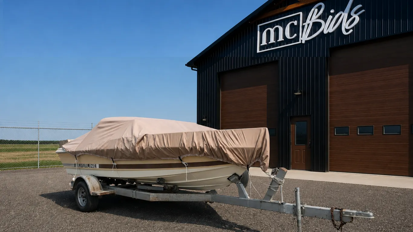 1982 17' Silverline Inboard Boat & 1980 Midwest S/A Boat Trailer