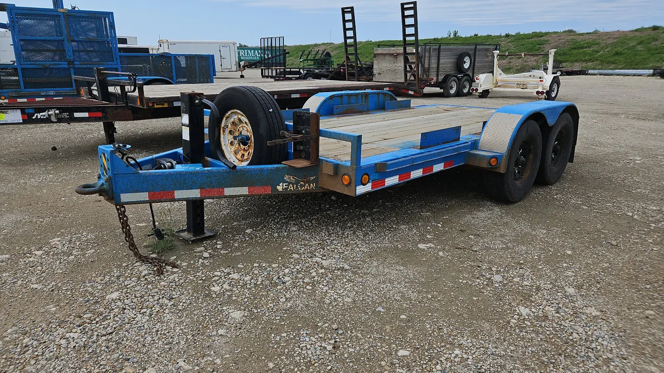 2011 Falcan T/A 13ft 10in Pintle Hitch Equipment Trailer