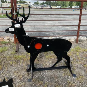 UNUSED 2026 KC 3/8" STEEL DEER SHOOTING TARGET W/ HEART