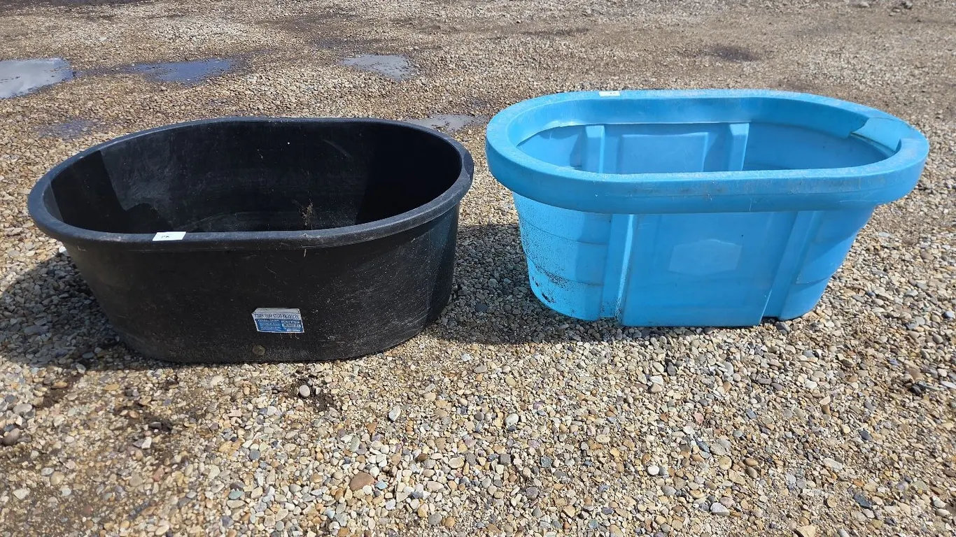 2- Plastic Water Troughs