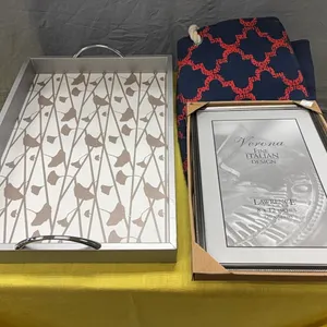Tray, picture frame, and bag