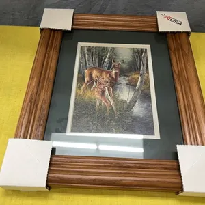 Deer picture with frame