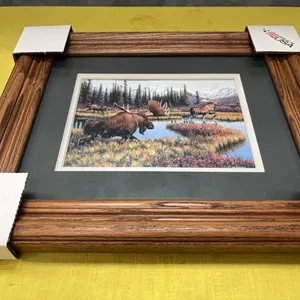 Moose picture with frame