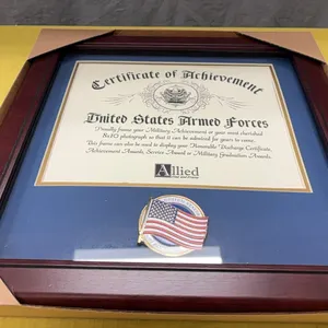 US Armed Forces certificate frame
