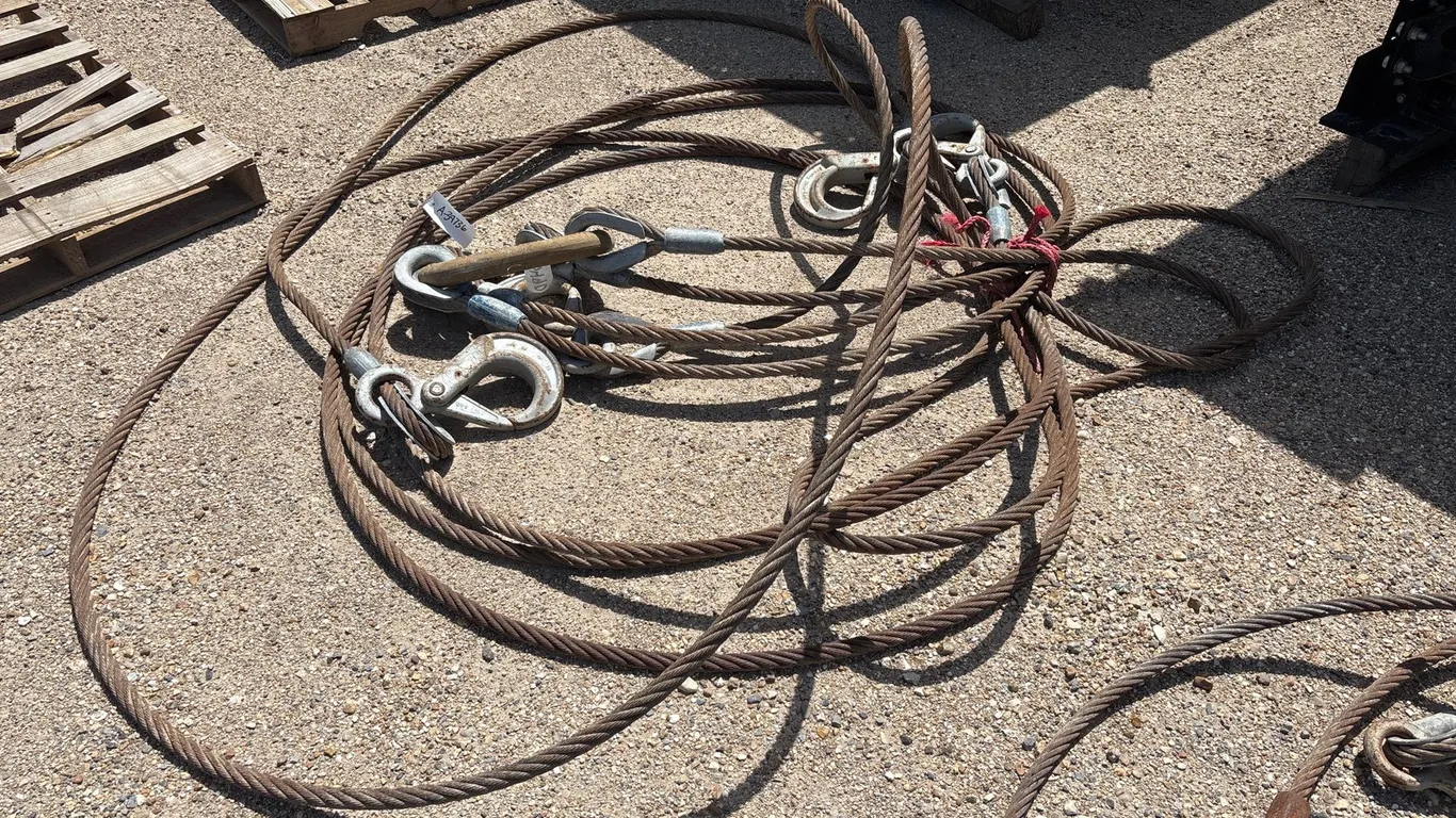 4 POINT CRANE RIGGING CABLES