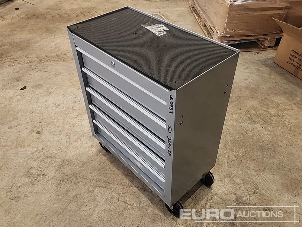 Unused 5 Drawer Tool Box & Tools