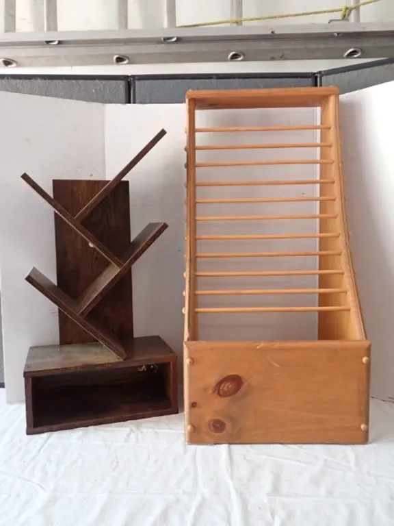 Two Wooden Racks