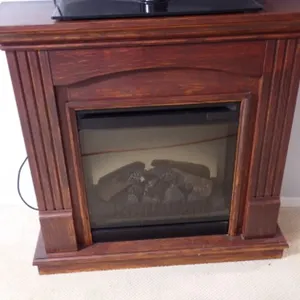 Electric Fireplace With Mantel