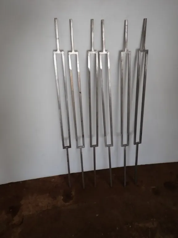 Custom Fabricated Square Tube Assemblies (Lot of 6)