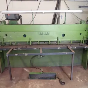 ERFURT 99" Mechanical Guillotine Shear with Pneumatic Foot Control