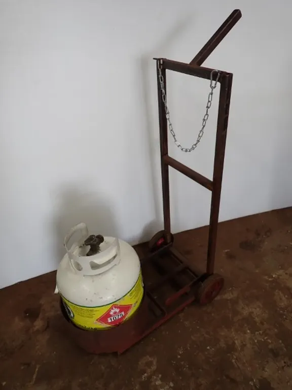 Hand-Fabricated Steel Propane Cart