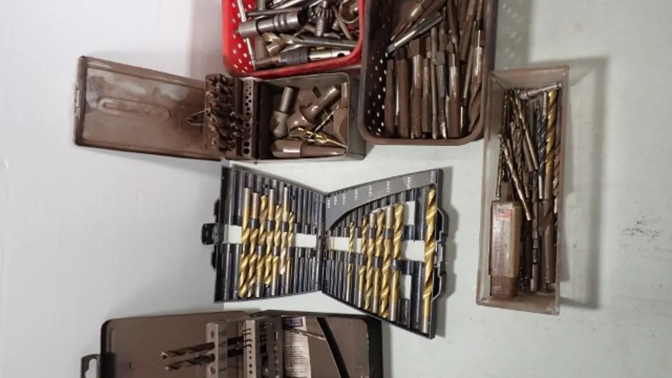 Assorted Machinist Taps, Drill Bits and Metal working tools