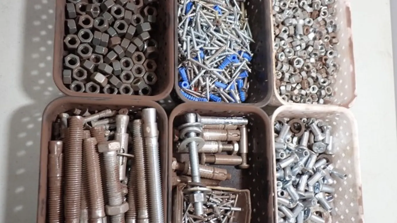 Assorted Fasteners, Anchors & Hardware