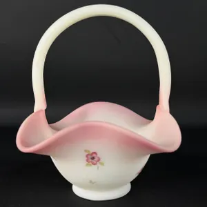 Fenton "Berries and Blossoms" Basket