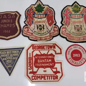 Vintage Curling  , Hockey & Softball Patches