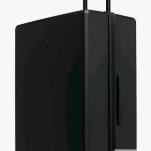 LEVEL8 Luminous 24-Inch Polycarbonate Spinner Suitcase, Black, TSA Lock, 4-Stage Handle new