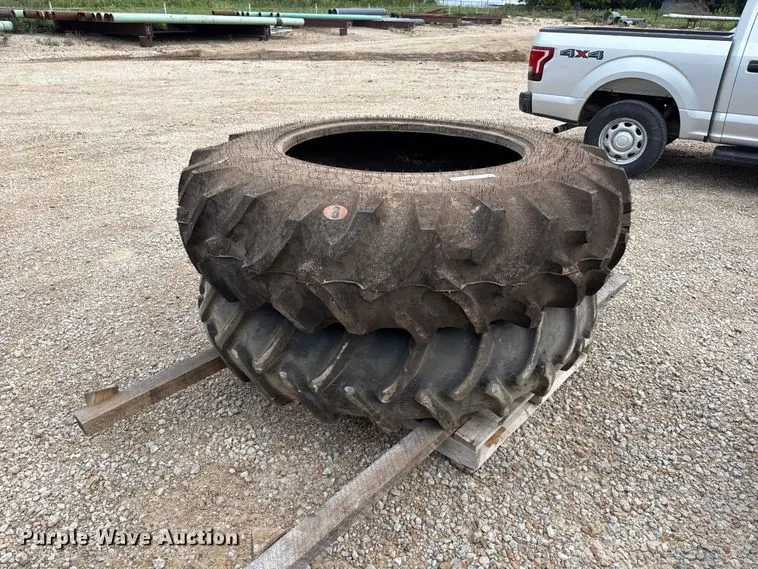 (2) Goodyear 18.4-38 tires