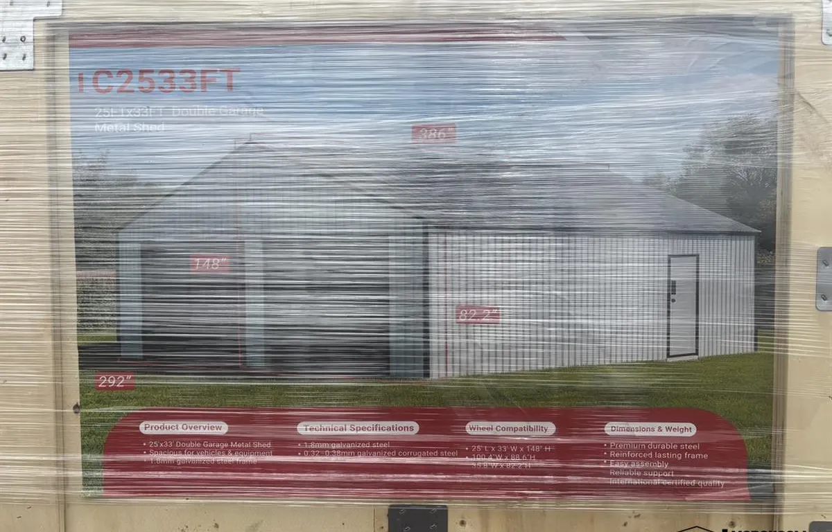 All Steel Carport (25'x33')
UNRESERVED
