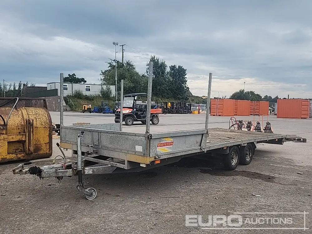 Batson 20' x 7' 6" Twin Axle Flat Trailer