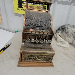 Antique 1921 National Model 313 Brass Cash Register, Candy Store Register