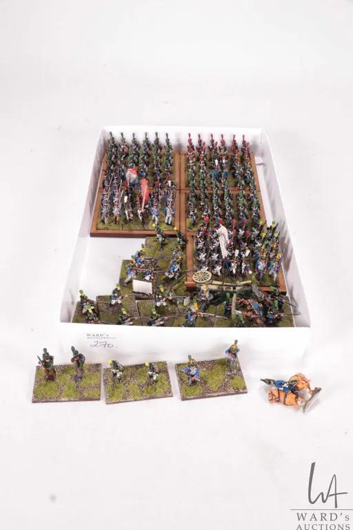 Large selection of what appears to be 15mm Napoleonic army including infantry and cannons etc. Appro