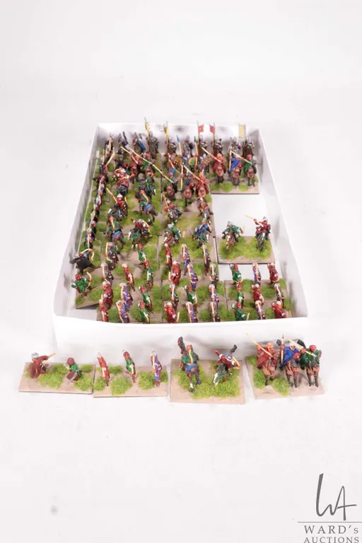 Large selection of what appears to be 15mm Turkish infantry and cavalry. Approximately 92 individual