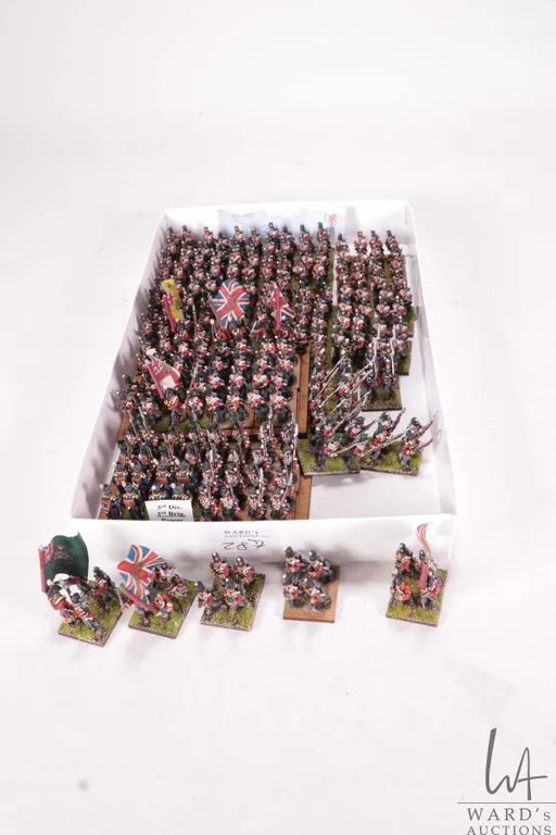 Large selection of what appears to be 15mm Napoleonic English infantry Approximately 232 individuall
