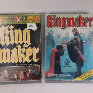 Two Bookcase Game King Maker board games based on 15th Century British Civil Wars